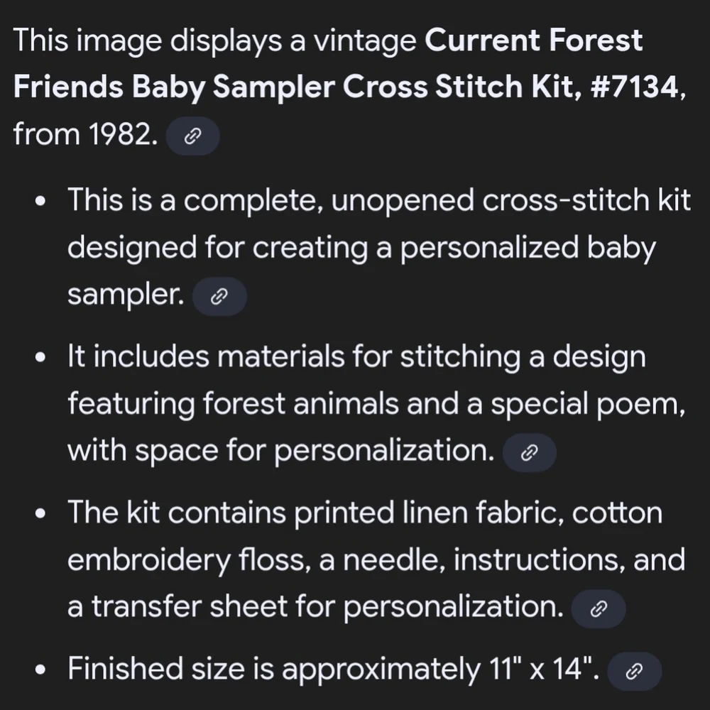 Current product vintage